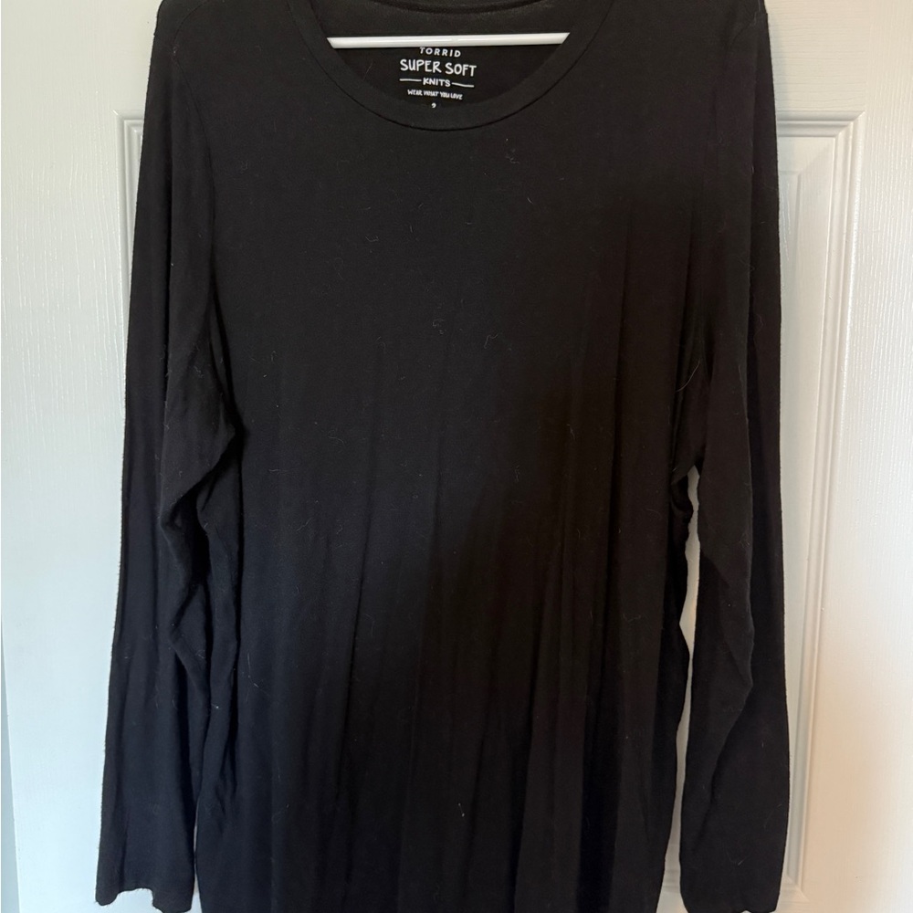 Torrid Super Soft Black Knit Top 2